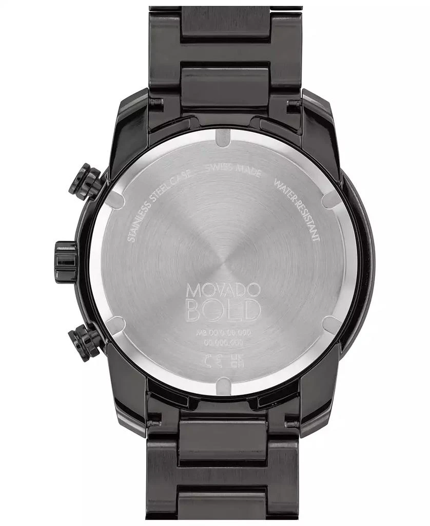 Movado Men's Bold Verso Gunmetal Ionic Plated Steel Bracelet Watch 44mm 3