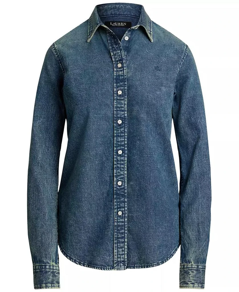 Ralph Lauren Women's Classic-Fit Denim Shirt 5