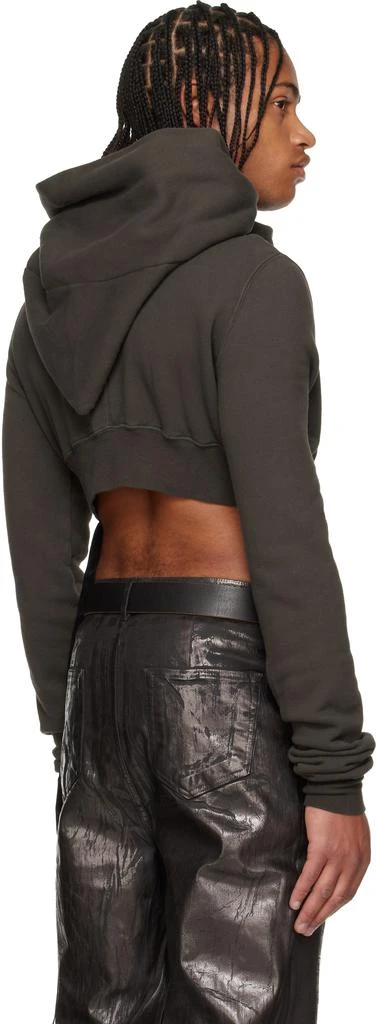 Rick Owens Gray Concordians Micro Mountain Hoodie 3