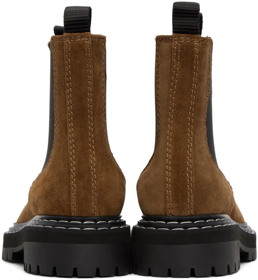 Proenza Schouler Brown Lug Sole Chelsea Boots 2