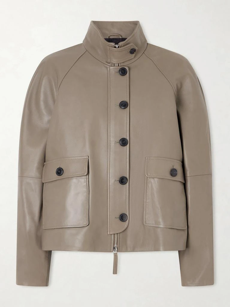 Proenza Schouler Gio Leather Jacket - Taupe - US0