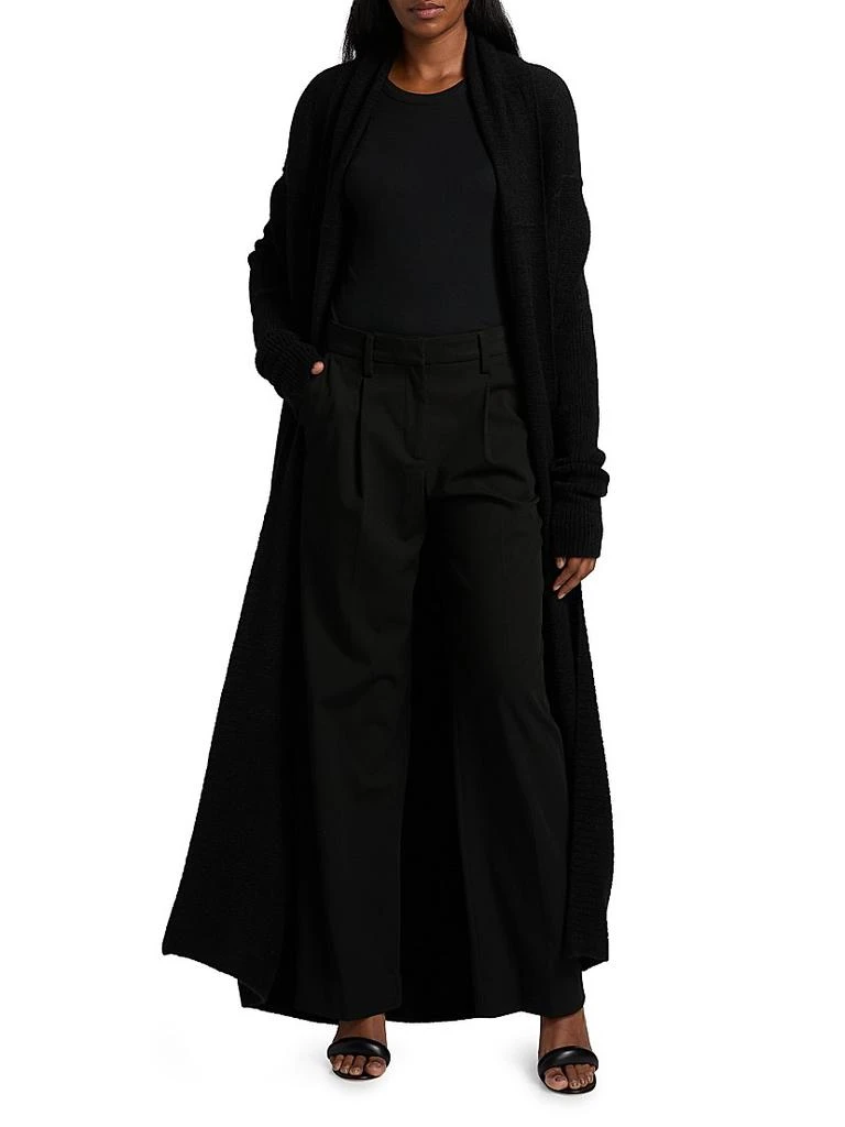 Rick Owens Shawl Collar Alpaca-Blend Long Cardigan 3