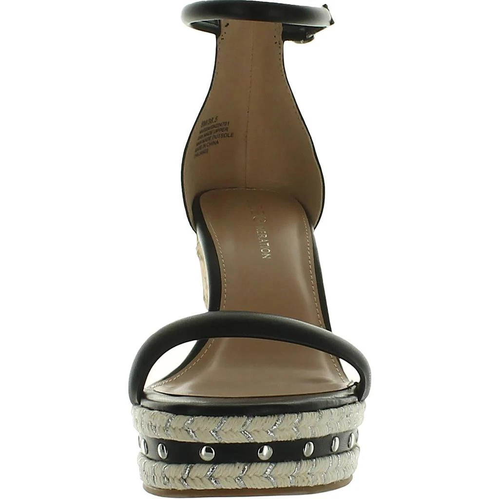 BCBG Narida Womens Faux Leather Platform Espadrilles 3