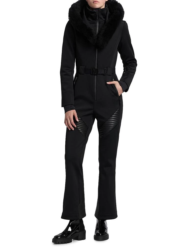 Mackage Elle Shearling Trim Ski Suit 2