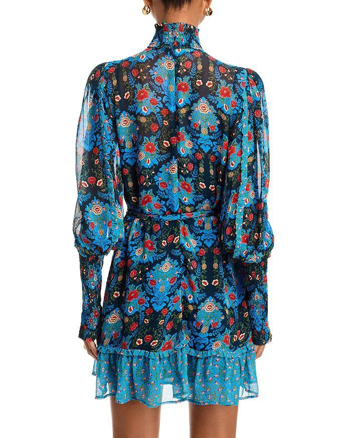 Farm Rio Arabesque Floral Pleated Dress 4