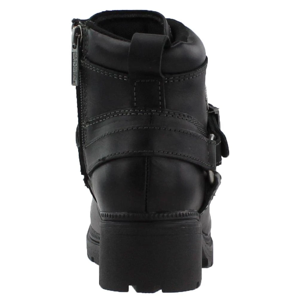 Harley Davidson Tegan Round Toe Zippered Motorcycle Boots 3