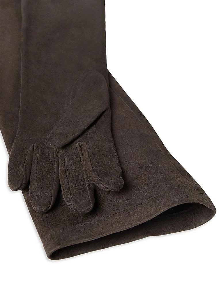 Brunello Cucinelli Couture Suede Long Gloves 3