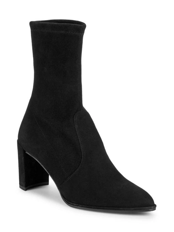 Stuart Weitzman Prancer Suede Sock Booties 2