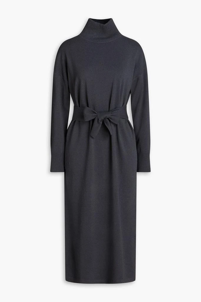 N.PEAL Cashmere turtleneck midi dress 1