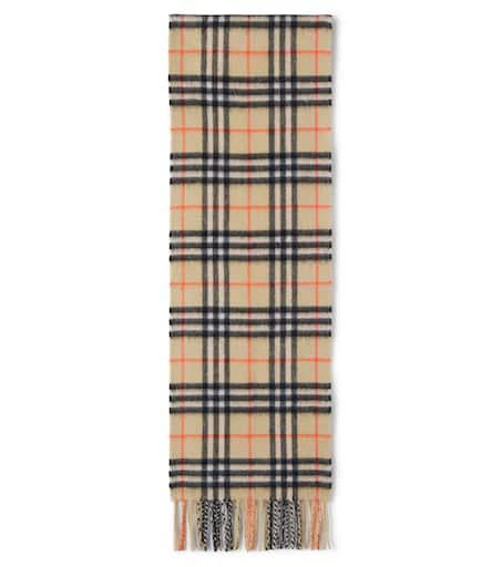 Burberry Burberry Check cashmere scarf