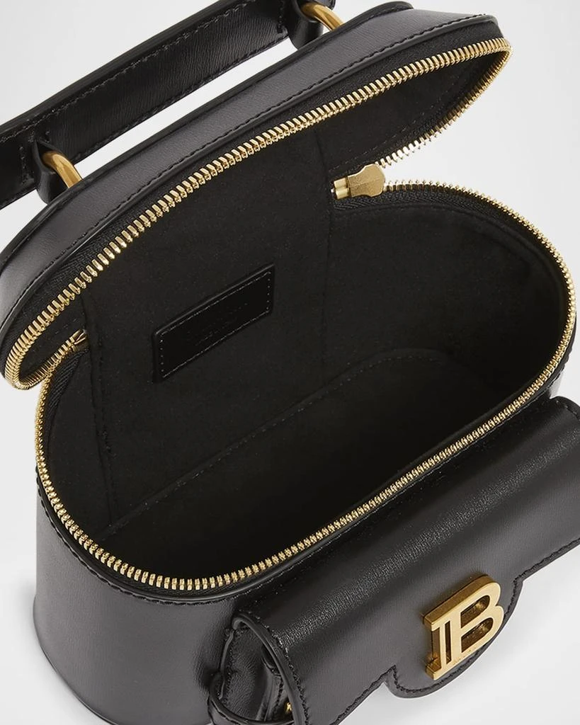Balmain B Buzz Zip Vanity Top-Handle Bag in Calfskin 4