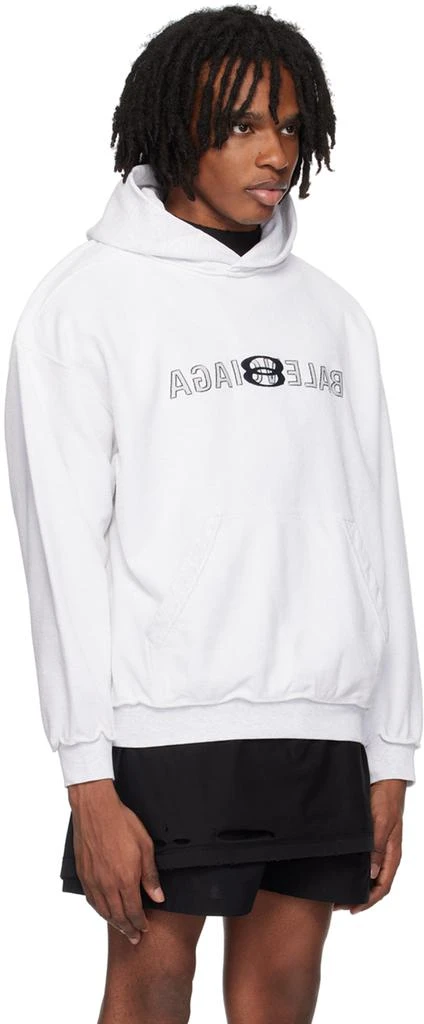 Balenciaga Gray Inside Out Hoodie 2
