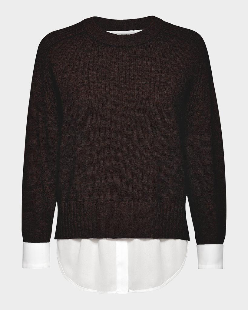 Brochu Walker Parson Layered Raglan-Sleeve Sweater