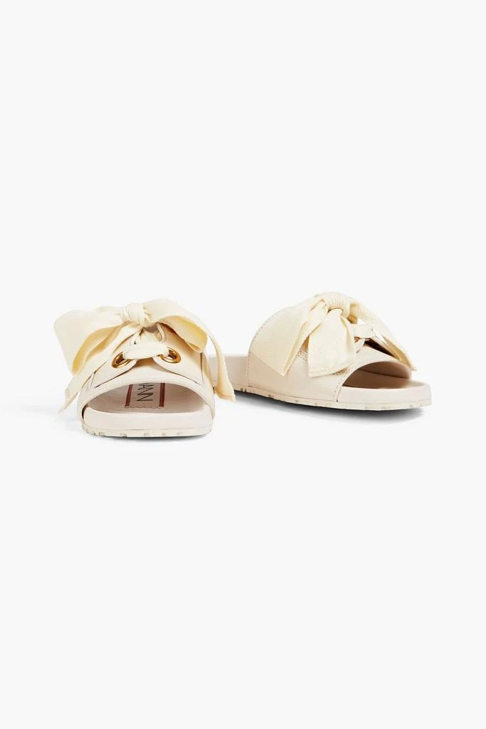 Zimmermann Bow-embellished leather slides 2