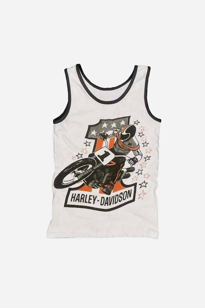 MadeWorn Unisex Harley Davidson Tank In White