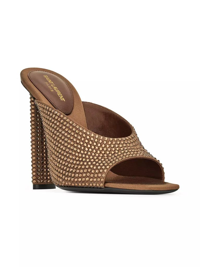 Yves Saint Laurent Sept Mules in Satin Crepe and Rhinestones 2