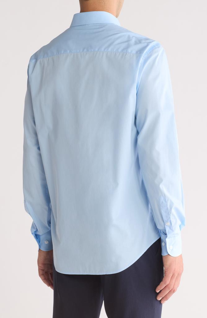Armani Collezioni Solid Cotton Twill Dress Shirt