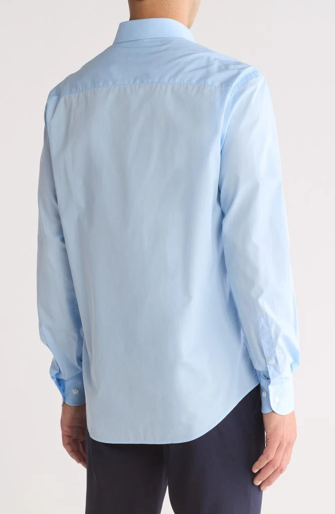 Armani Collezioni Solid Cotton Twill Dress Shirt 2
