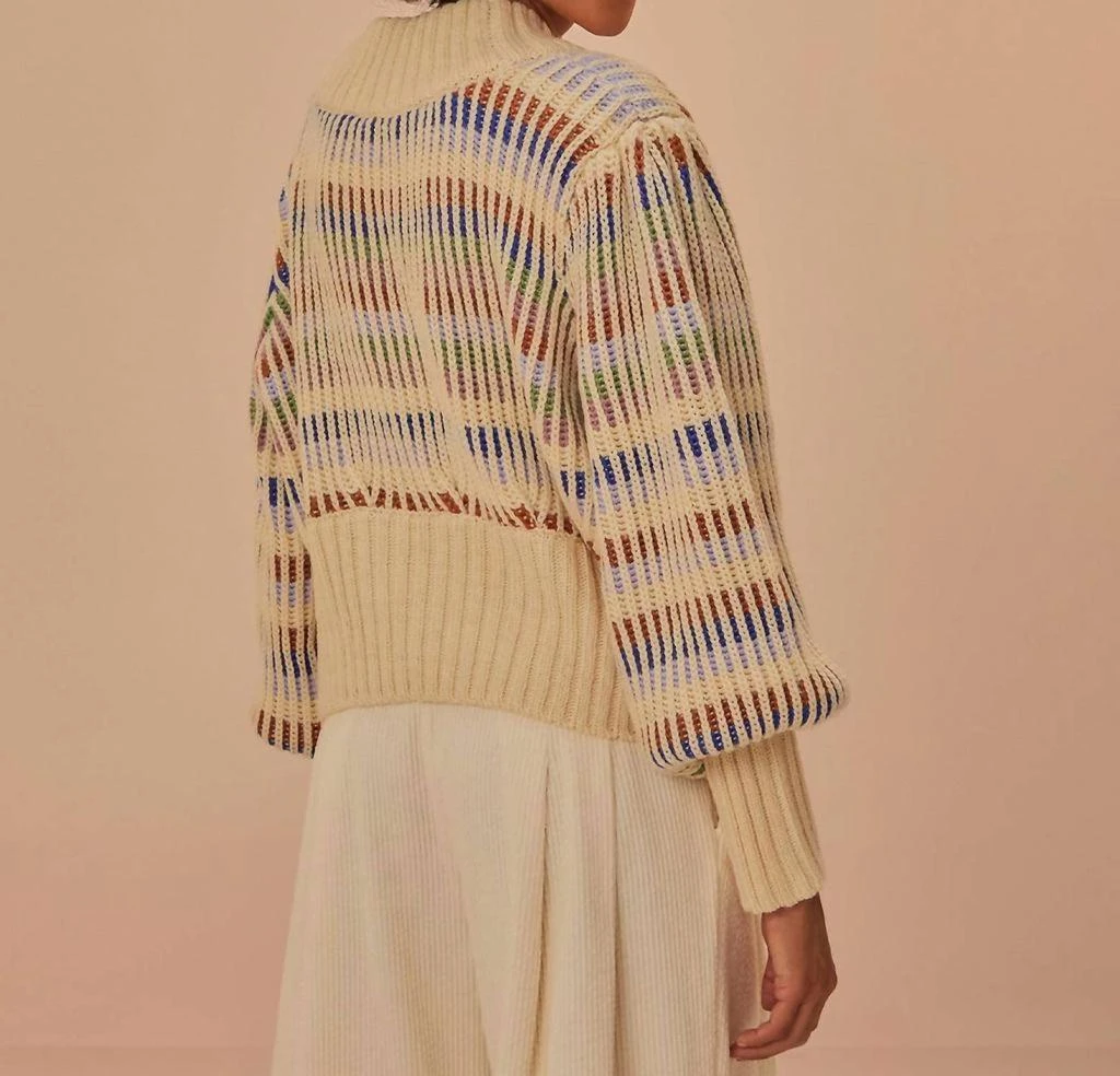 Farm Rio Farm Rio - Bold Stitch Knit Cardigan 4