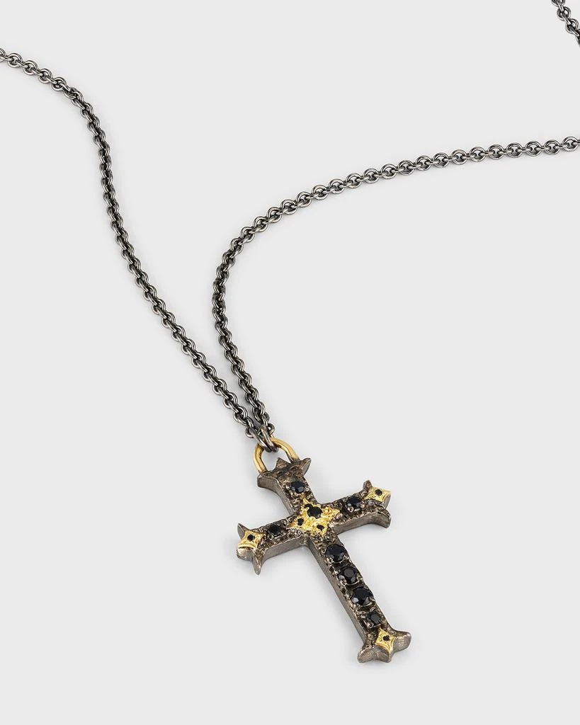Armenta Men's Small Cross Pendant Necklace 3