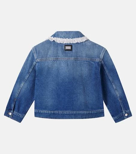 Dolce 
Gabbana Lace-trimmed denim jacket 2