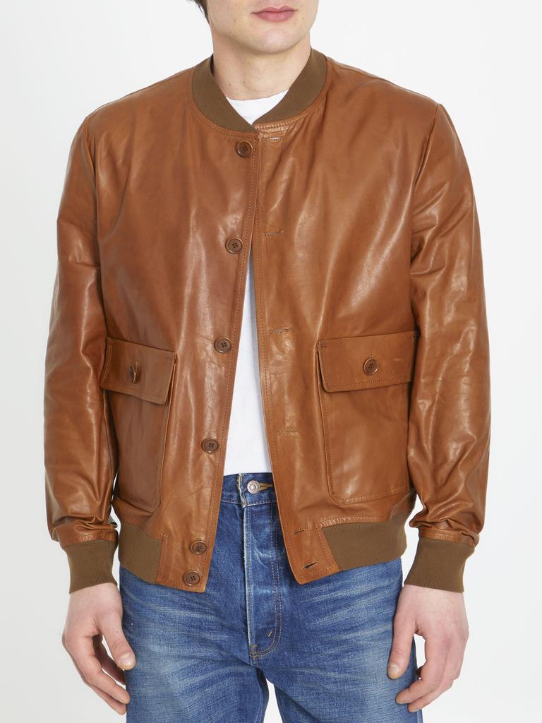 Salvatore Santoro Leather bomber jacket