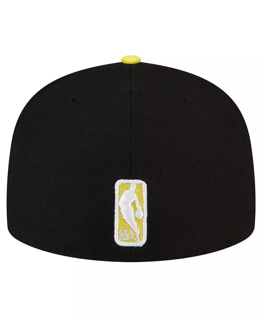 New Era Men's Black, Yellow Utah Jazz 2-Tone 59FIFTY Fitted Hat 3