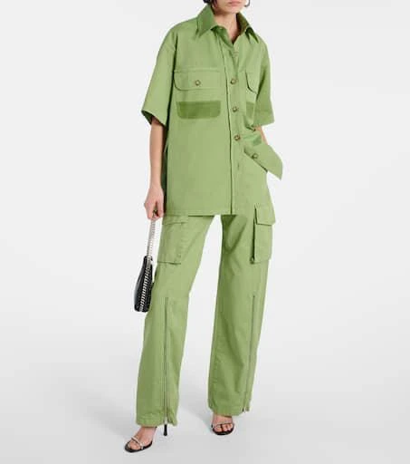 Stella McCartney Mid-rise cotton cargo pants 2