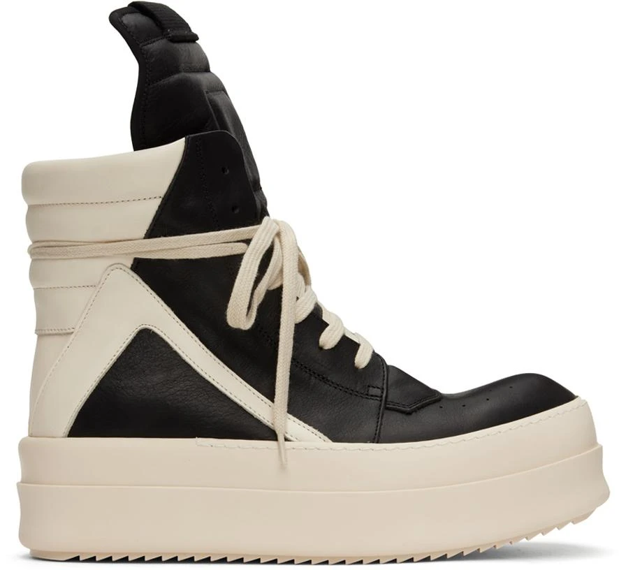 Rick Owens Black Mega Bumper Geobasket Sneakers 1