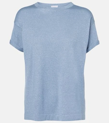 Brunello Cucinelli Cashmere and silk-blend top 1