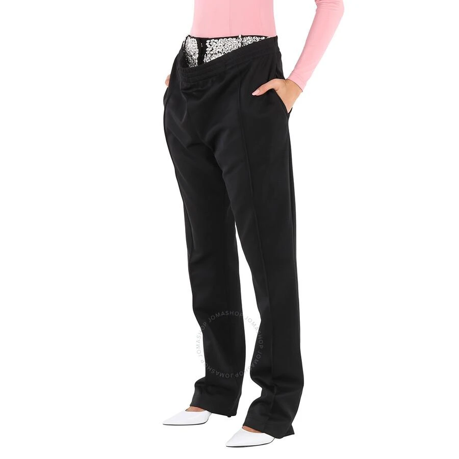 Burberry Black Double-Waist Jersey Crystal Detail Trackpants 3