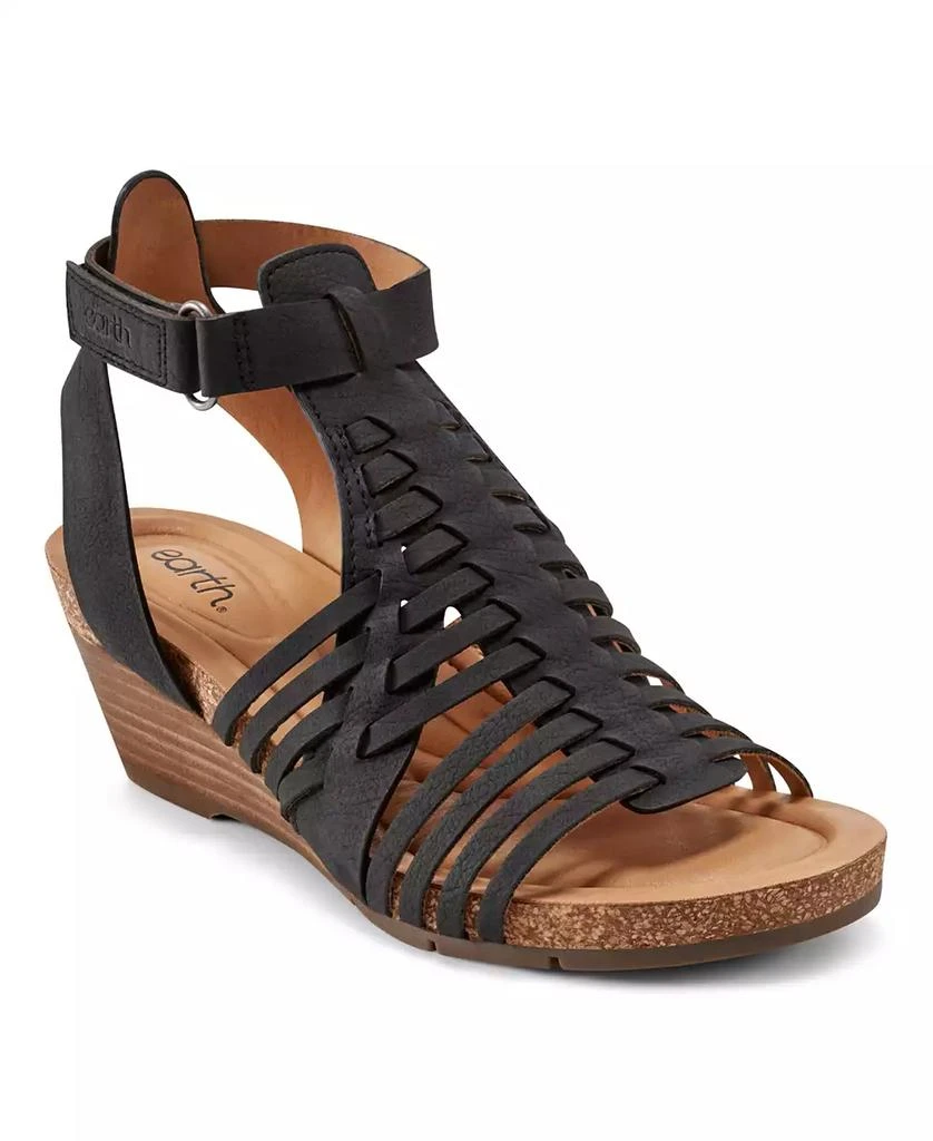 Earth Women's Hattie Fisherman Wedge Sandals 1