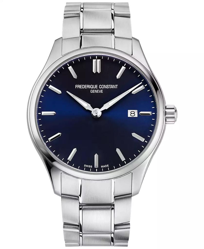 Frederique Constant Men's Swiss Classics Stainless Steel Bracelet Watch 40mm