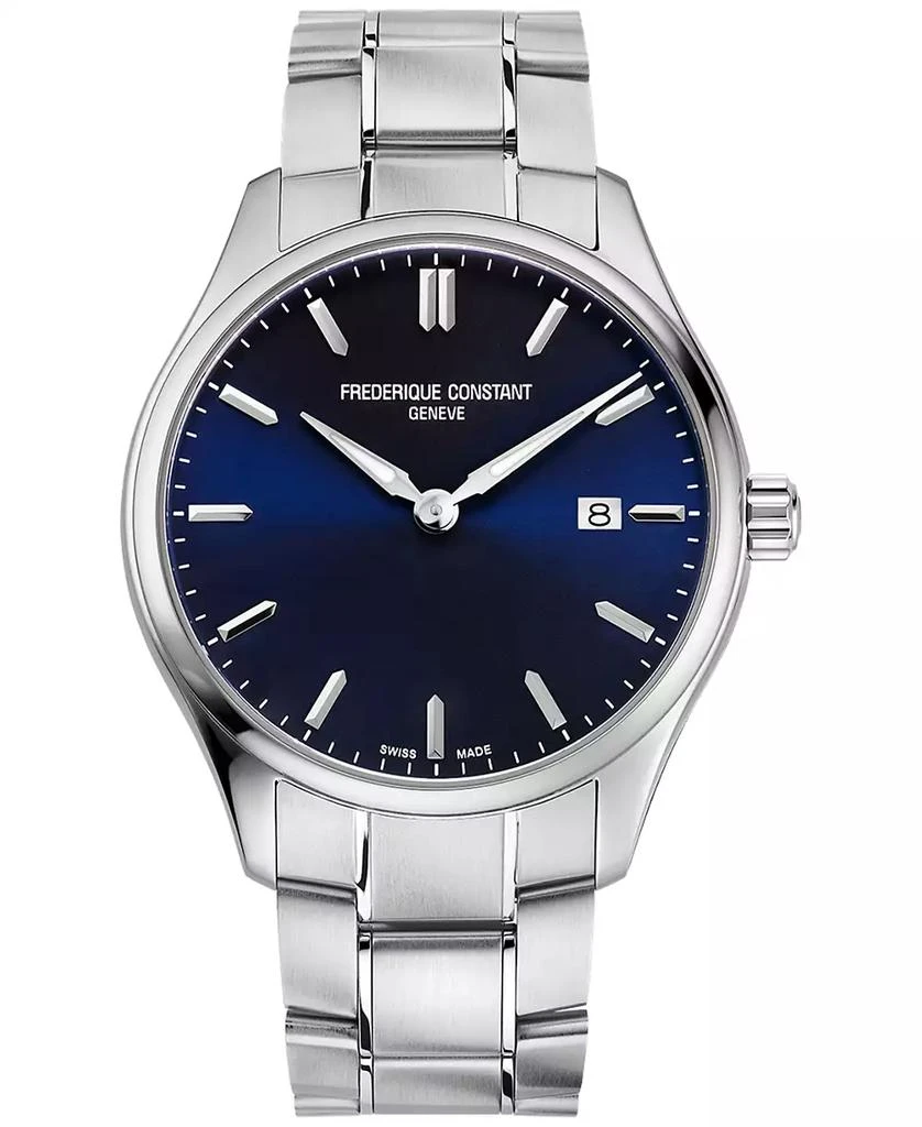Frederique Constant Men's Swiss Classics Stainless Steel Bracelet Watch 40mm 1