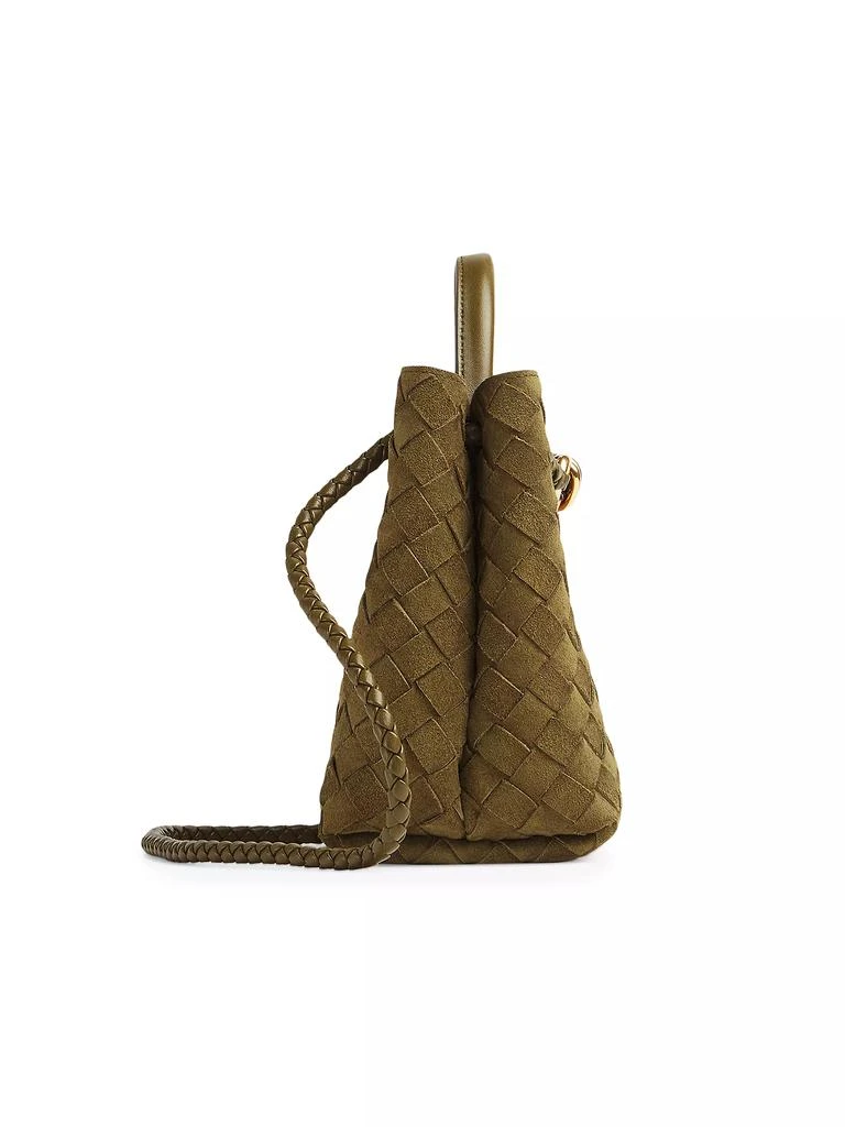 Bottega Veneta Small Andiamo Intrecciato Suede Shoulder Bag 3