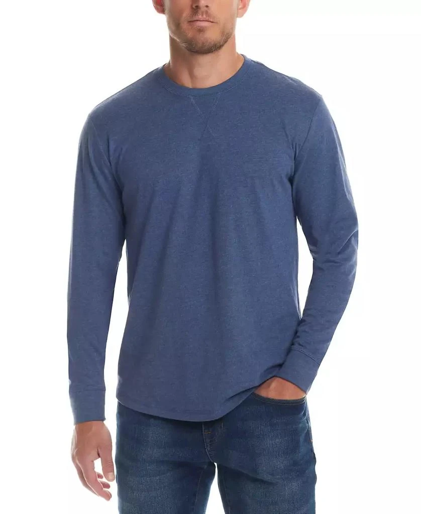 Weatherproof Vintage Men's Long Sleeved Brushed Jersey Crew Neck T-shirt 1