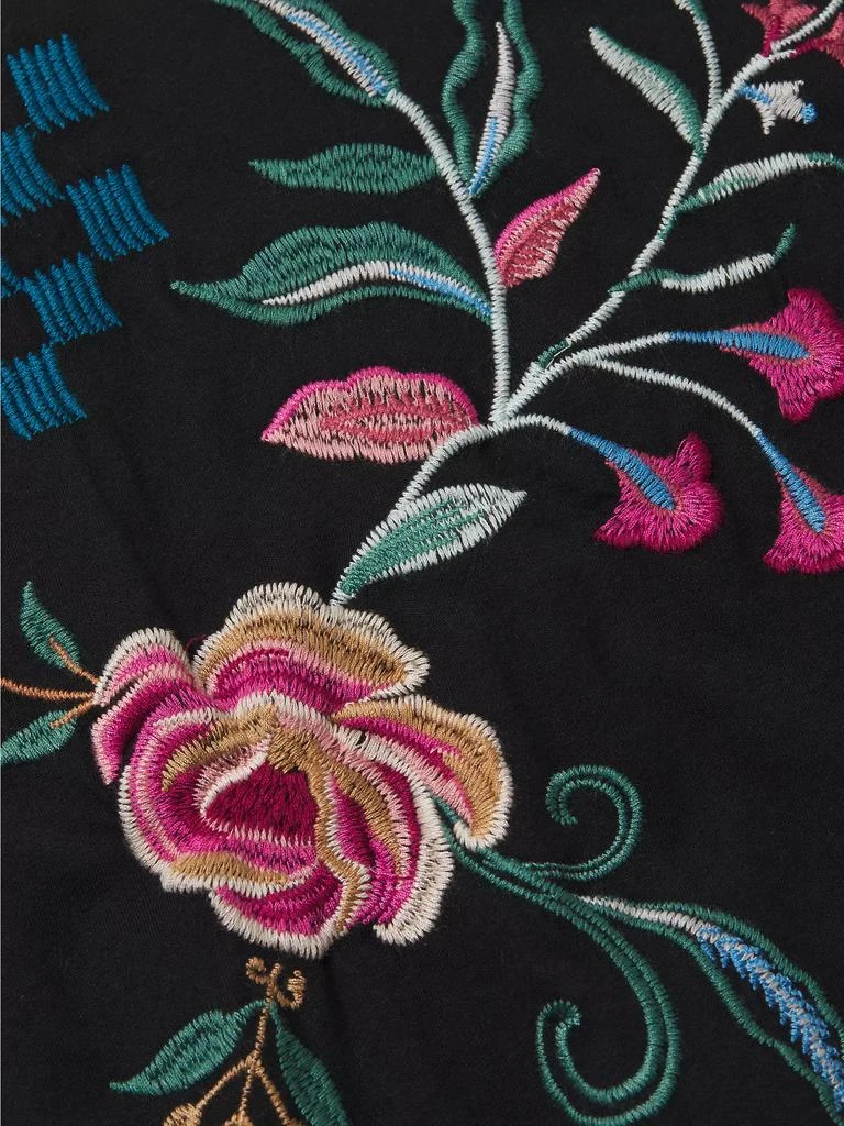 Johnny Was Plus Raw Detail Embroidered Raglan T-Shirt 6