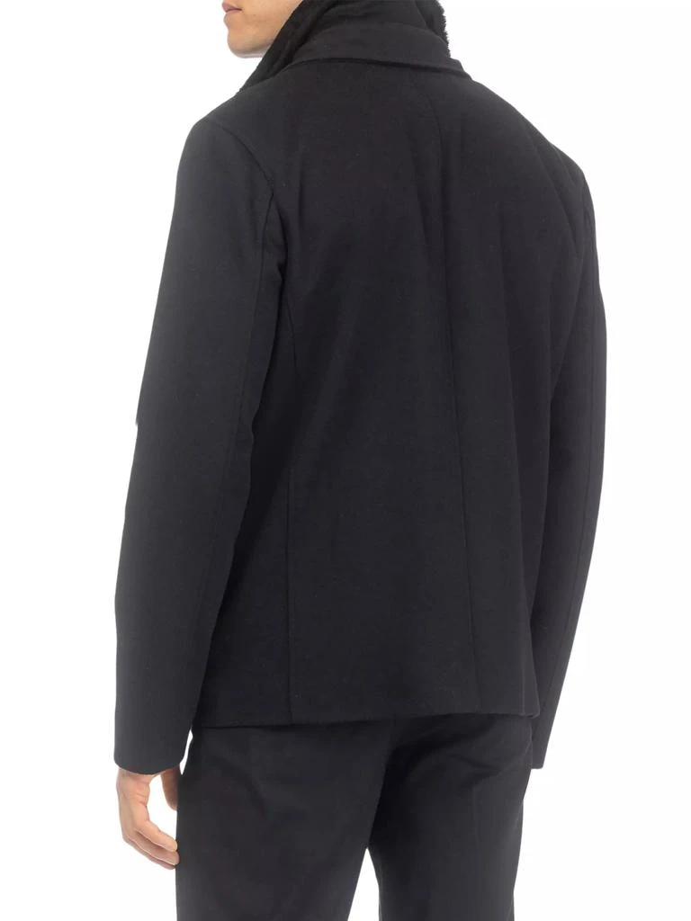 Gorski Wool Jacket with Detachable Merino Shearling Lamb Collar 5