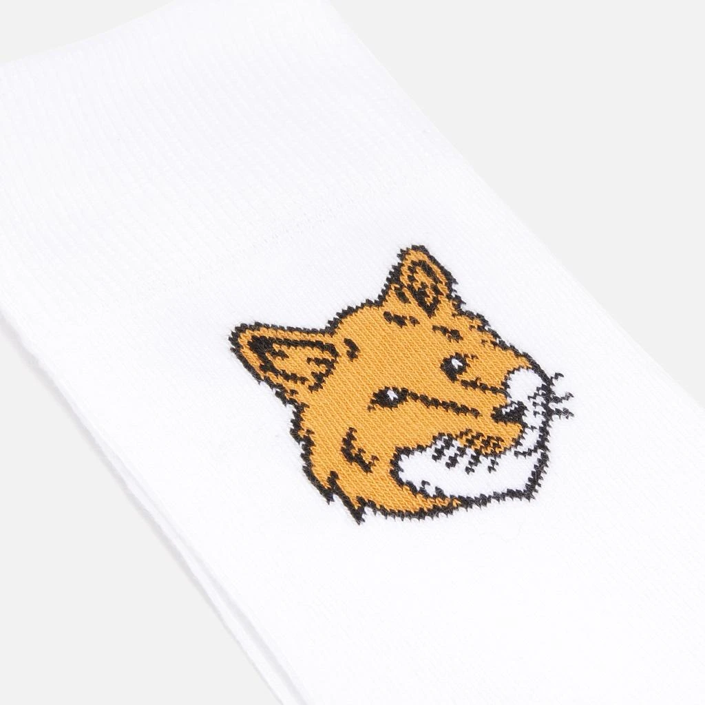 Maison Kitsuné Fox Head Ribbed-Knit Socks 2