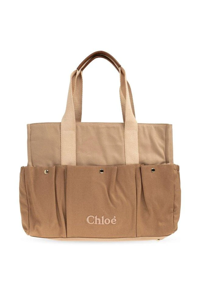 Chloé Chloé Kids Logo-Embroidered Changing Bag Set