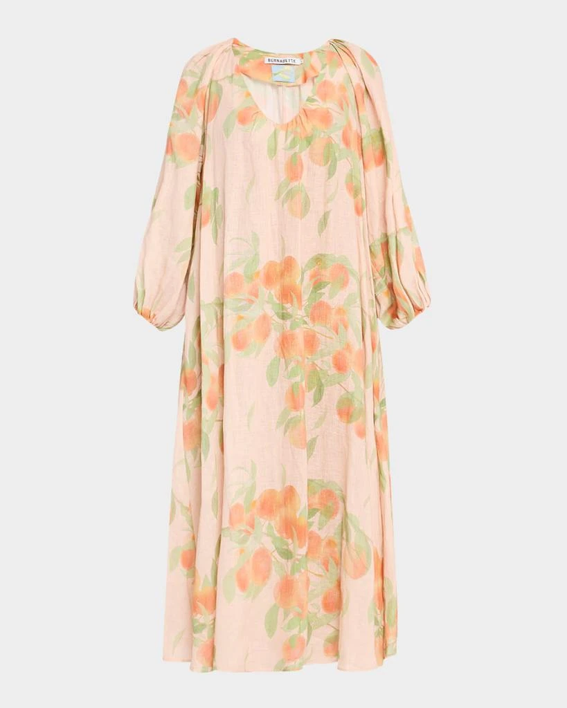 Peach Print Puff-Sleeve Linen Dress  On Sale Now with Up to 40% Off |  Discover Exclusive Deals & Savings at BeyondStyle  Authentic Bernadette  Women|women's clothing|dresses|women with Limited-Time Discounts, Free  Shipping,