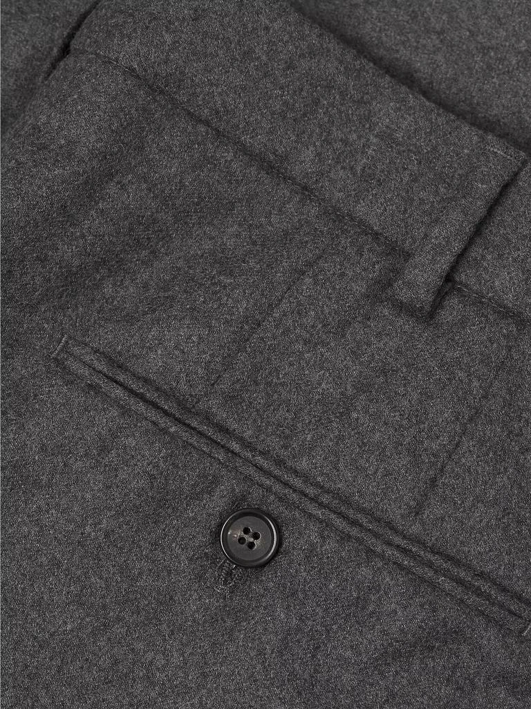Loro Piana Carlo Flannel Wool-Cashmere Trousers 6