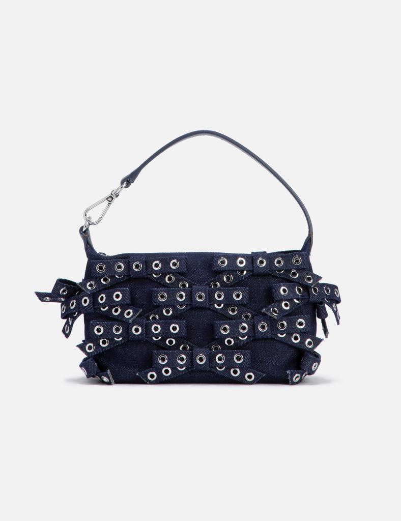 【GANNI】Small Butterfly Bow Eyelet Mix Denim Tote Bag MUSINSA | GANNI Small Butterfly Bow Eyelet Mix Denim Tote