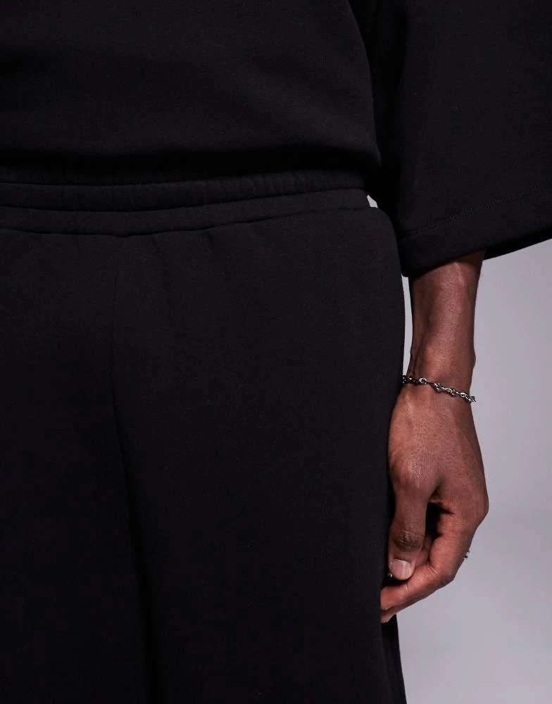 ASOS ASOS DESIGN oversized co-ord shorts in black 5