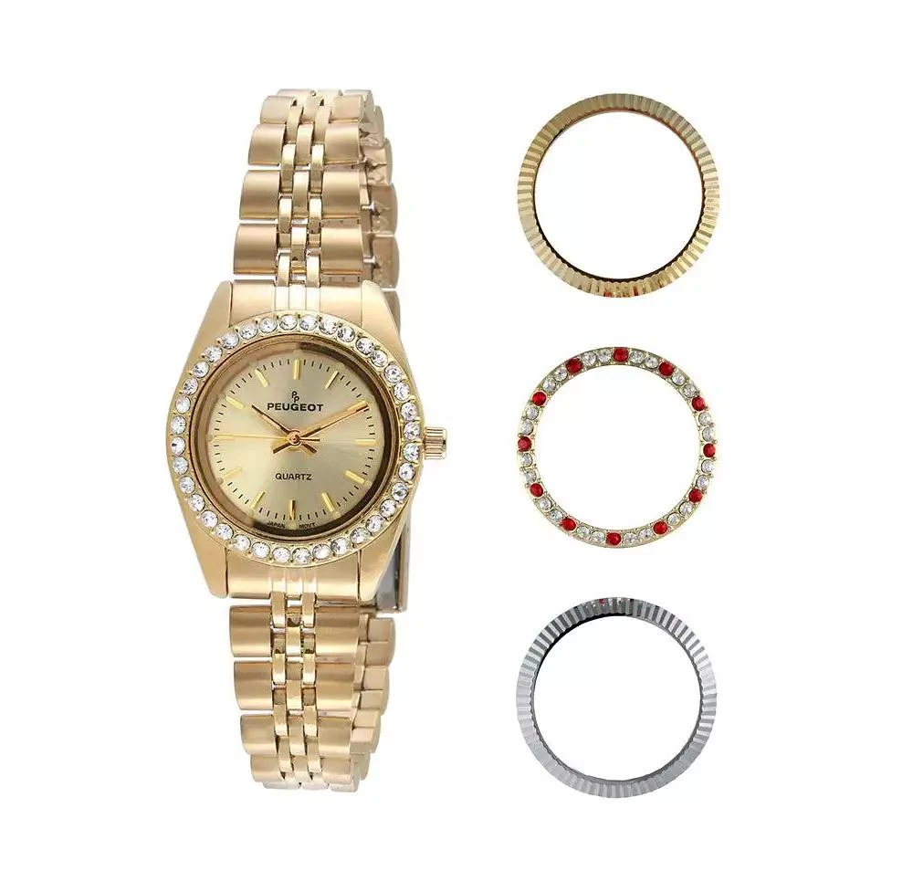 Peugeot Women Watch Gift set with Interchangeable Bezels