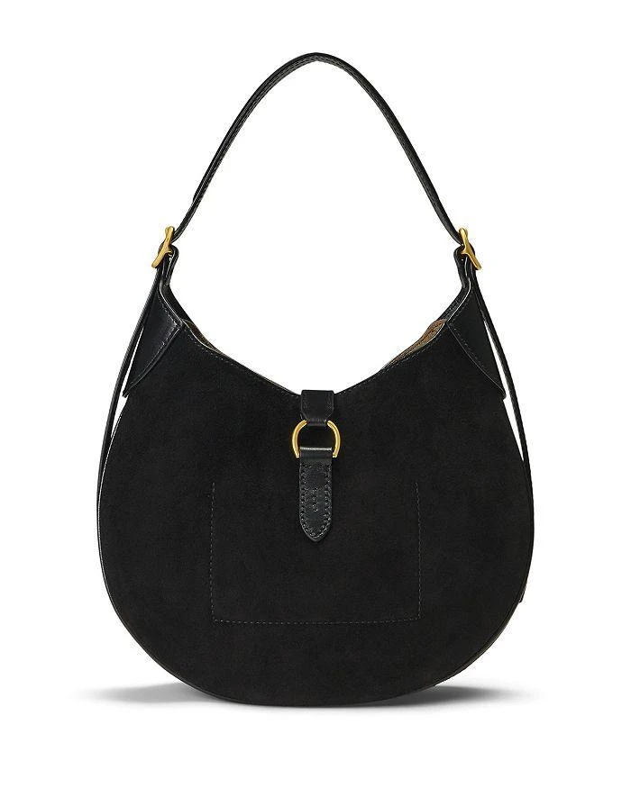 Ralph Lauren Polo ID Suede and Leather Small Shoulder Bag 7