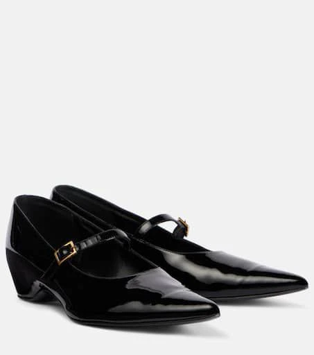 Khaite Sybil patent leather Mary Jane flats 1