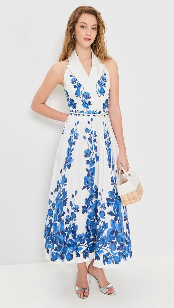 REBECCA VALLANCE Orchid Blues Midi Dress 4