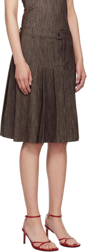 Paloma Wool Brown Lai Midi Skirt