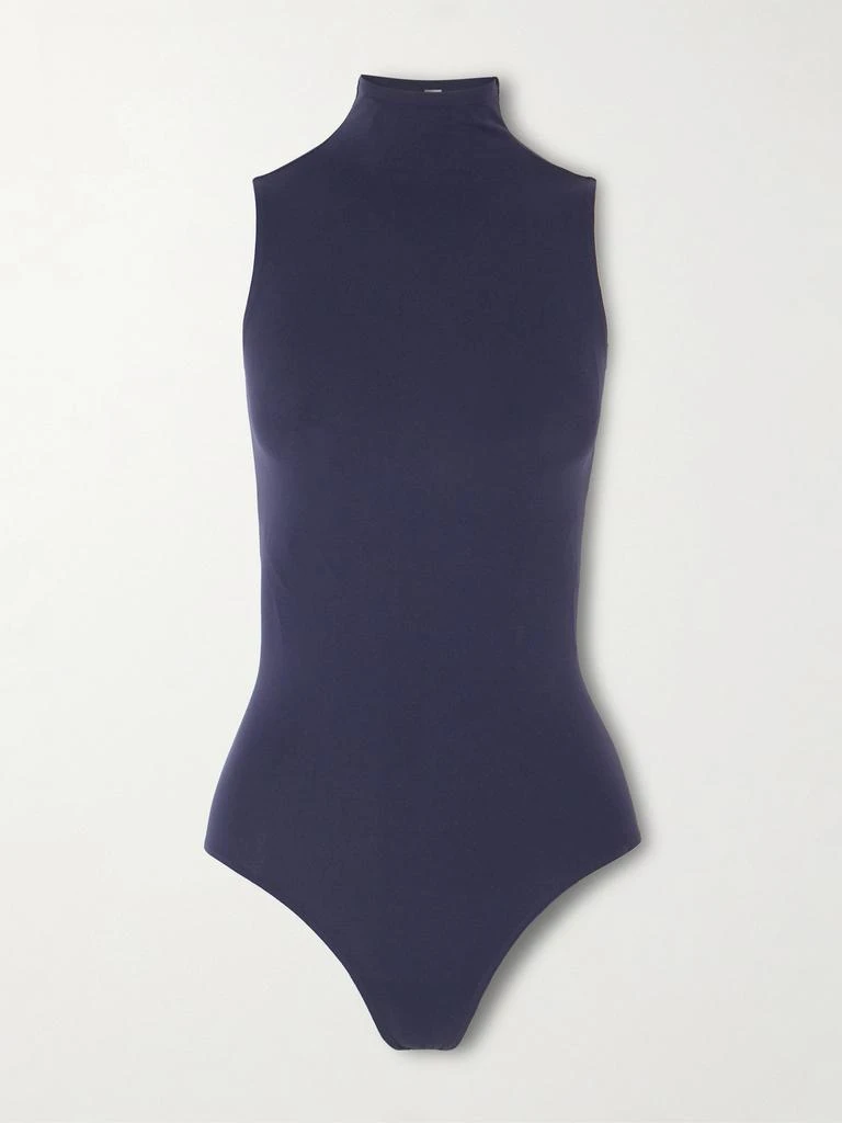 Commando Ballet Stretch-jersey Thong Bodysuit - Navy